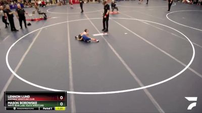 47-51 lbs Quarterfinal - Lennon Lund, Hastings Wrestling Club vs Mason Borowske, White Bear Lake Youth Wrestling