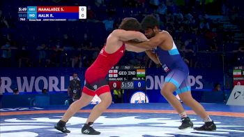 82 kg Final 3-5 - Saba Mamaladze, Georgia vs Ravi Malik, India