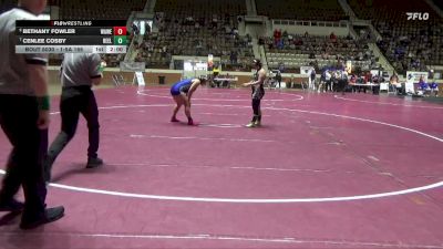 1-5A 165 Quarterfinal - Cenlee Cosby, Reeltown vs Bethany Fowler, Walter Wellborn