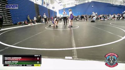 185 lbs Round 1 (4 Team) - Olivia Garrison, East KS Eagles Gold vs Queen Moniz, Firebird Elite