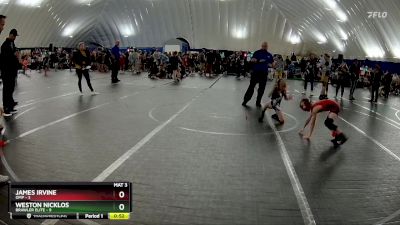 52 lbs Round 7 (10 Team) - James Irvine, OMP vs Weston Nicklos, Brawler Elite