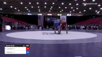 100 lbs Quarterfinal - Domenico Lemme, Eastside Wrestling Club vs Frank Galvan, Rochester Wrestling Club