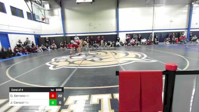 157 lbs Consi Of 4 - Oscar Serrano, Rhode Island College vs Jack Carozzi, Plymouth