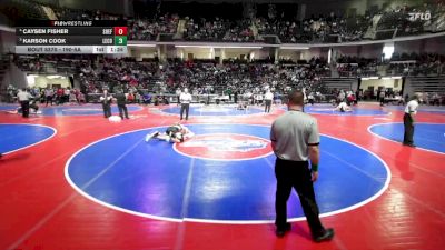 190-5A Cons. Round 2 - Karson Cook, Lee County vs Caysen Fisher, South Effingham