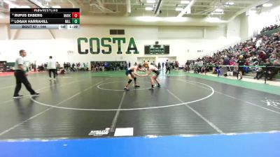 144 lbs Champ. Round 1 - Rufus Ekberg, Santa Monica vs Logan Harrahill, Millikan