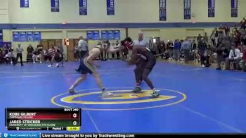 174 lbs Cons. Round 3 - Jared Stricker, University Of Wisconsin-Eau Claire vs Kobe Gilbert, Carthage College