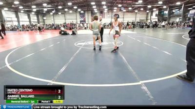 105 lbs Rd# 4- 2:00pm Friday Final Pool - Mateo Centeno, Cali Red vs Gabriel Ballard, PA Silver