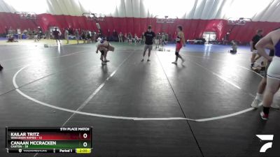 190 lbs Placement Matches (16 Team) - Kailar Tritz, Wisconsin Rapids vs Canaan Mccracken, Canton