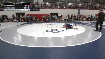 61 kg Champ. Rd Of 32 - Cale Seaton, Jackrabbit Wrestling Club vs Deven Casey, Pennsylvania RTC
