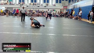 144 lbs Round 3 (4 Team) - Chase Plattner, Palm Harbor Wrestling vs Liam Dobbins, Dark Knights