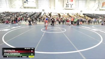 136 lbs Champ. Round 1 - Trysten Pym, Penn Yan Wrestling Club vs Ethan Hornbrook, Glen Grapplers Wrestling Club