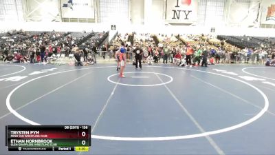 136 lbs Champ. Round 1 - Trysten Pym, Penn Yan Wrestling Club vs Ethan Hornbrook, Glen Grapplers Wrestling Club