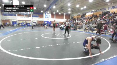 120 lbs Champ. Round 1 - Yousef Jubrail, Chaminade vs Davon Lewis, Nogales