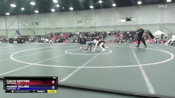 115 lbs 4th Wrestleback (16 Team) - Cailyn Whittier, Wisconsin vs Mariah Dillard, Texas Red