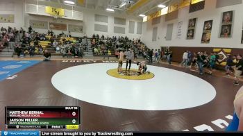 155 lbs Quarterfinal - Jaxson Miller, Rocky Mountain Middle School vs Matthew Bernal, Worland Middle School