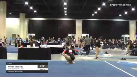 Alyssa Beaulieu - Floor, Roots Gym #1140 - UNH - 2021 USA Gymnastics Development Program National Championships