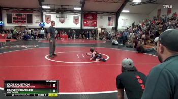 Bracket 3 lbs Semifinal - Cade Knustrom, Fort Madison Wrestling Club vs Carver Chandler, Unattached