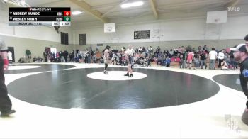 112 lbs Cons. Round 1 - Wesley Smith, Anderson Wrestling Club vs Andrew Munoz, Wright Wrestling Academy