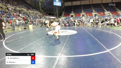 157 lbs Rnd Of 64 - Samuel Almedina, PA vs Barrett Mieras, IA