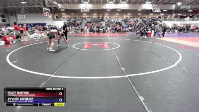 103 lbs Cons. Round 3 - Riley Banyas, Campbellsville University vs Eyvori Jacquez, University Of Saint Mary