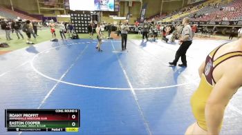 126 lbs Cons. Round 6 - Easton Cooper, CrassTrained: Weigh In Club vs Roany Proffit, Diamondville Wrestling Club