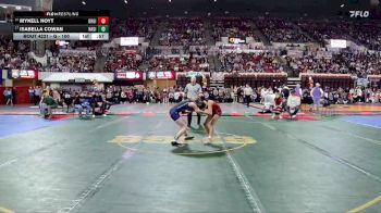 G - 100 lbs Cons. Round 2 - Mykell Hoyt, Browning Girls vs Isabella Cowan, Havre Girls