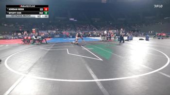 3A Boys 190 lbs 1st Place Match - Wyatt Cox, Vale Boys vs Jordan Ness, Santiam Christian Boys