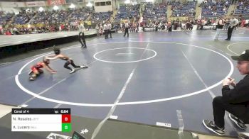 46 lbs Consi Of 4 - Nehemiah Rosales, Jefferson Wrestling Club vs Armani Lucero, Valley Bad Boys