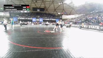 Boys 4A 285 lbs Cons. Round 2 - Cristian Ramos, Moses Lake vs Cort Knight, Kamiakin