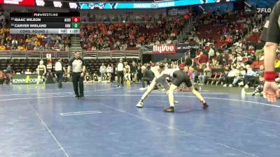 2A-126 lbs Cons. Round 3 - Carver Wieland, Independence vs Isaac Wilson, Algona