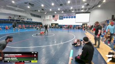 49 lbs Quarterfinal - Jack Donisthorpe, Natrona Colts WC vs Makhi Adams, Windy City Wrestlers