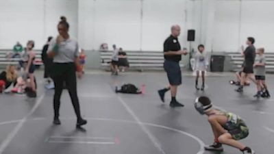 48 lbs Round 6 (8 Team) - Carson Godfrey, Neighborhood Wrestling vs George Gerasimov, CTWHALE Green