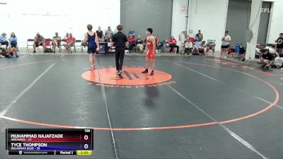 136 lbs Placement Matches (16 Team) - Muhammad Najafzade, Arkansas vs Tyce Thompson, Oklahoma Blue