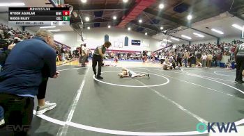 46 lbs Round Of 32 - Ryder Aguilar, Newkirk Takedown Club vs Riggs Riley, Collinsville Cardinal Youth Wrestling