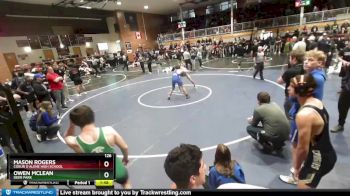 126 lbs Champ. Round 2 - Mason Rogers, Coeur D`Alene High School vs Owen McLean, Deer Park