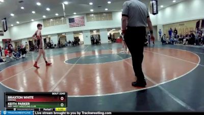 132 lbs Cons. Round 3 - Braxton White, Indiana vs Keith Parker, Indy West Wrestling Club