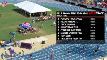 Girls' 4x400m Relay, Finals 6 - Age 15-16