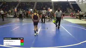 70 lbs Consi Of 8 #2 - Brandon Avila Ramos, Independent vs Carson Davies, California Grapplers