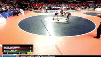 3A 106 lbs Semifinal - Rocco Cassioppi, Rockton (Hononegah) vs Jamiel Castleberry, Hillside (Proviso West)