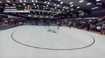 197 lbs Quarterfinal - Jacob Jimenez, Averett vs Isaiah Manning, Greensboro