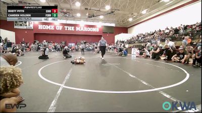 52 lbs 3rd Place - Rhett Pitts, Cowboy Wrestling Club vs Camden Holden, Ponca City Wildcat Wrestling