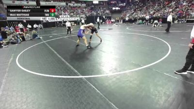 D2-190 lbs Semifinal - Max Matthias, Two Rivers vs Sawyer Dailey, Plymouth