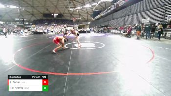 1A 113 lbs Quarterfinal - Preston Kremer, Newport vs Landon Fulton, Castle Rock