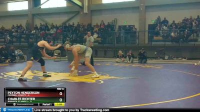 190 lbs Charles Richter, Bismarck St Mary`s vs Peyton Henderson, Campbell County