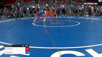 100 lbs Rnd Of 64 - Beau Fischer, Georgia vs Cooper Hanson, Iowa