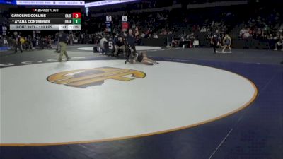 110 lbs Round Of 32 - Caroline Collins, Carlsbad (SD) vs Ayana Contreras, Orange Vista (SS)