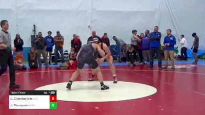 189 lbs Semifinal - Carter Chamberlain, Clearfield vs Jeremiah Thompson, Rock Cave