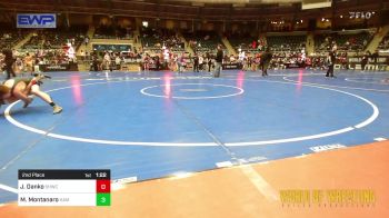 88 lbs 2nd Place - James Danko, South Hills Wrestling Academy vs Mateo Montanaro, Hamma Shack