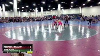 140 lbs Round 1 (8 Team) - Savannah Strickland, Charlies Angels Florida Pink vs Kyna Moffit, Team Iowa Crazy Coconuts