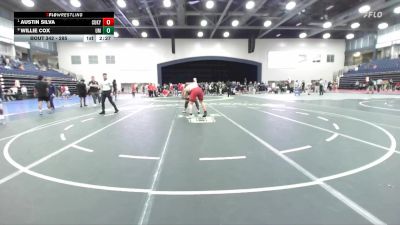 285 lbs Quarterfinal - Austin Silva, Cumberlands (Ky.) vs Willie Cox, Montevallo